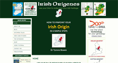 Desktop Screenshot of irishorigenes.com